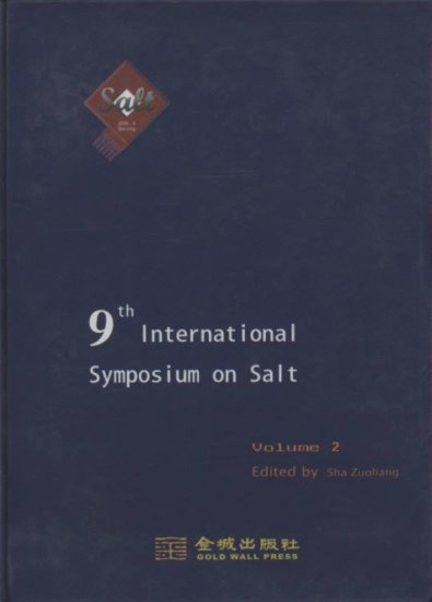 (image for) 9TH International Symposium on Salt (2 Volume Set) - Click Image to Close
