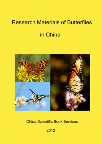 (image for) Research Materials of Butterflies in China - Click Image to Close