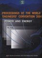 (image for) Proceedings of the World Engineers’ Convention 2004 (8 Volumeset) - Power and Energy (vol. F-B)