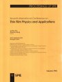 (image for) Thin Film Physics and Applications - Proceedings of the Seventh International Conference Volume 7995