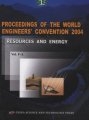 (image for) Proceedings of the World Engineers’ Convention 2004 (8 Volumeset) - Resources and Energy(vol.F-A)